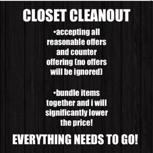 CLEANOUT!!!